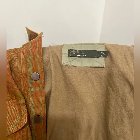 Burnt orange Prana button up - Picture 3 of 4